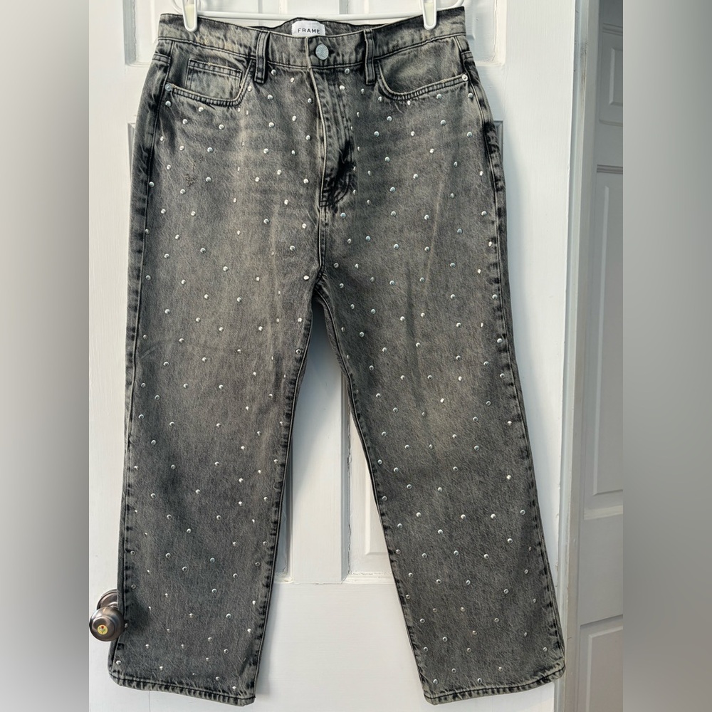Frame Le Jane crop jeans studded size 31